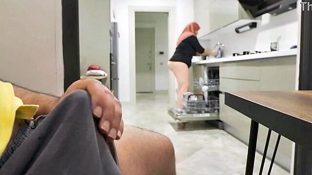 In this steamy video, a seductive Arab stepmom gets down and dirty in a hardcore session. Watch as she\'s creamied and her tight ass gets roughly taken.