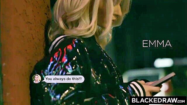 petite blonde bbc filled : Blacked Raw