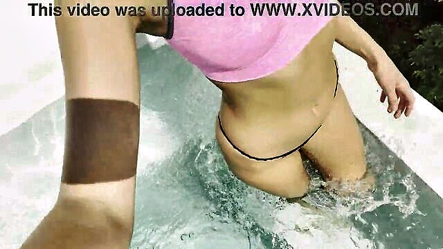 Stunning pornstar Melena Maria Rya flaunts her natural tits and big ass in a tantalizing outdoor solo scene in this free XXX movie.