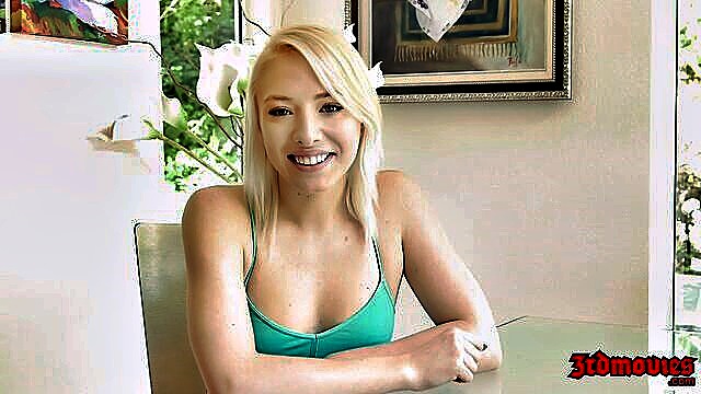 Trillium - fit blonde teen 7 inch cock enhanced with ai