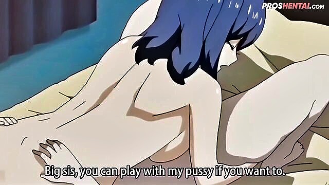 lesbian sisters explore taboo threesome in free sex hentai anime : layne_mohr
