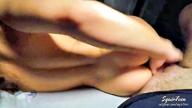 Squir7een - stepdaughter pleads to join daddy in bed for hd porn action ama