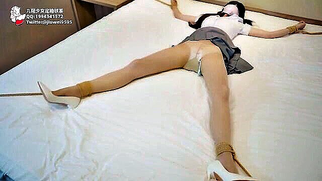 brunette, fetish, asian - sensual spectacles domination with elegant boss
