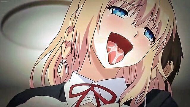 blonde, big tits, censored - witness a wild anime threesome with ore ga kanojo o su wake 4