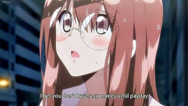 Red head - sensual anime babe gets fingered and lactates