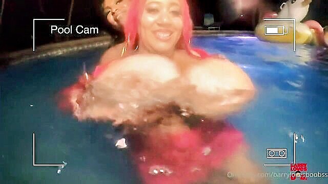 In this tantalizing video, Barry hosts a steamy pool party with his sexy friends Roxi Red, Maserati XXX, and Ot. Prepare for an erotic feast of big boobs and seductive beauties in stunning HD quality.