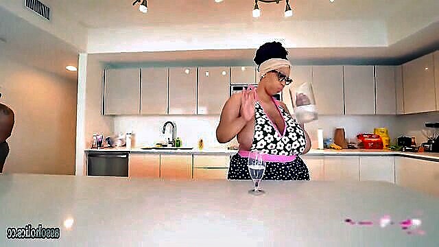 Brija Monet and Art Dickko heat up the kitchen in a sizzling ebony porn video on BlackPorn.Tube. Freeporn, indulge in the passion!