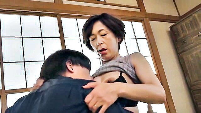 japanese, censored, asian - fifty year old mother and son engage in taboo sexual encounters