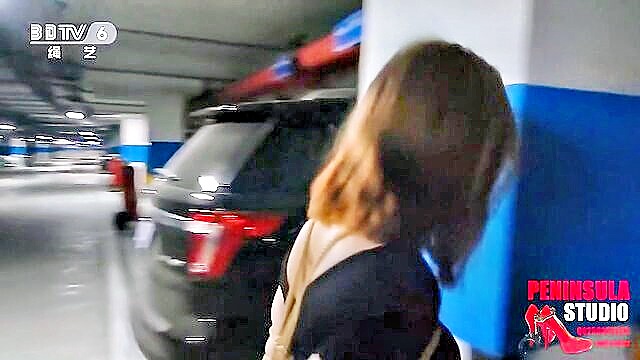 Red head, Xxx - exclusive bdsm content featuring young asian girl in carpark