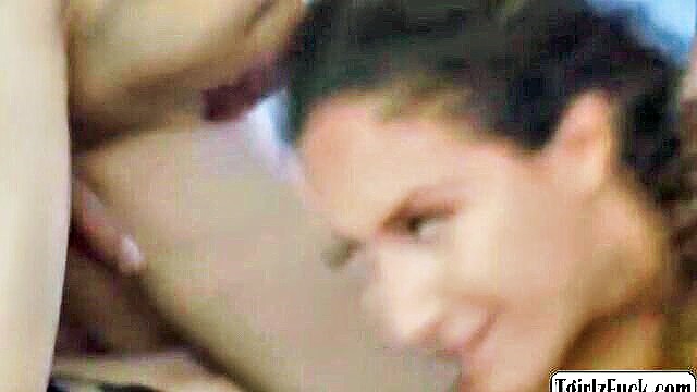 Slim shemale Korra Del Rio joins a thrilling outdoor threesome with a curvy babe and well-endowed stud.