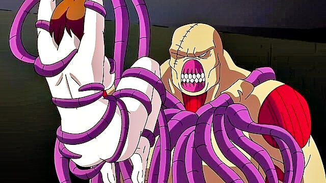 In this animated screenshot, Alcina Dimitrescu, a busty lady, dominates Ethan in a cowgirl position, showcasing her fierce sexual prowess. Free porn.