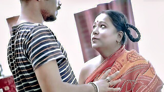 Sensual video preview featuring a sultry Desi maid and her boss in a steamy bedroom encounter.