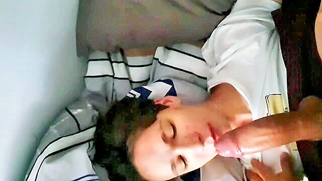 Sizzling twink performs on a large cock in a steamy gay porn video, delivering a tantalizing handjob and eagerly taking cum in mouth. Free XXX video.