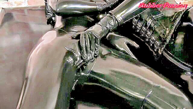 Xxx - indulge in high quality rubber fetish action with luscious black latex