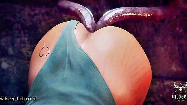 Lara - free hd hentai video featuring lara and tentacles Ara