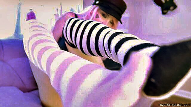 Stripping and self-pleasure with Cherry Crush in premium solo show. एक्सएक्सएक्스 www.