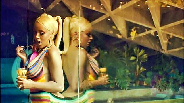 explicit - explicit doja cat video with oiled up see through dress