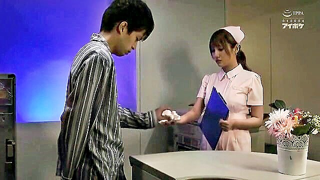 Sensual Japanese nurse Tsubasa Amami engages in erotic nipple play and a tantalizing handjob, leading to an explosive ejaculation in this Xxx Pr0n HD video.