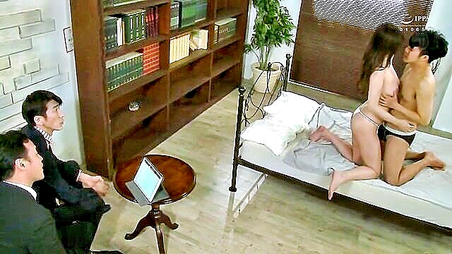 Ayumi - shocking ntr video featuring a coy boss and his wifes nude shower encounter