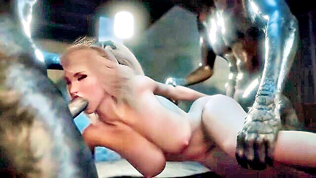 big tits, blonde, cartoon - experience a wild 3d animated alien encounter with stunning cartoon babes
