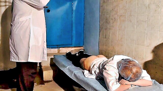 caning, f/m spanking, f/f spanking - bad nurse gets caned for truancy in part 3