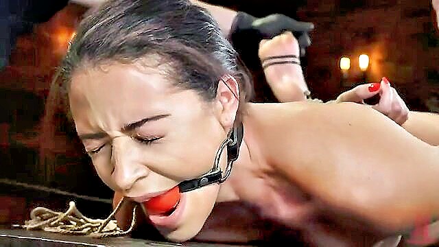 Young brunette Avi Love is bound and teased in a tantalizing rope play, leading to an explosive climax in this exclusive xxx hd video com.