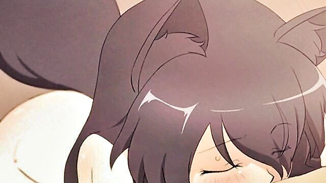 hentai, girl blowjob, blowjob 2 - watch a seductive catgirls skilled blowjob in gif form xxx