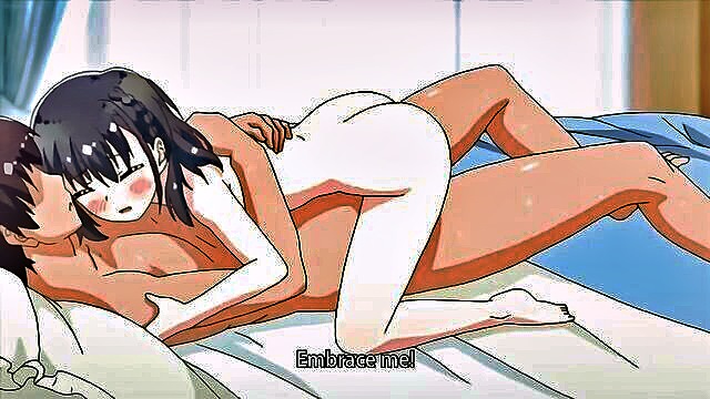 pov, cartoon, censored - japanese brunette babe gets rough creampie in lingerie