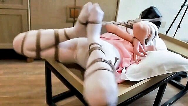 stockings, fetish, asian - hooded and hogtied chinese incontinence bdsm xxx videos