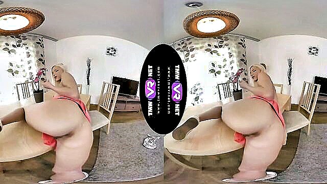Zazie Skymm - hot solo female masturbation in virtual reality TMW VR Net
