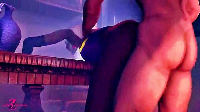 Queen - sultry dark skinned queens wild erotic encounter in captivating animation Milf