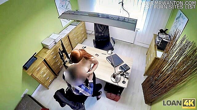 busty redhead trades sex for loan at loan4k : Loan4K