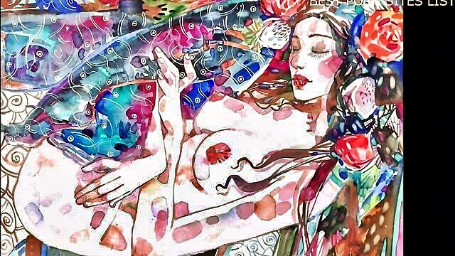 vintage inspired erotic art featuring sensual lingerie and intimate moments : Ts