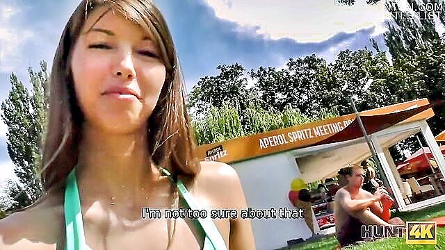 naughty girls risky public anal encounter for cash in hd : Hunt 4K
