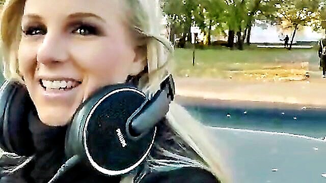 Marry Queen - blonde party girl enjoys outdoor sex with a twist WTF Pass