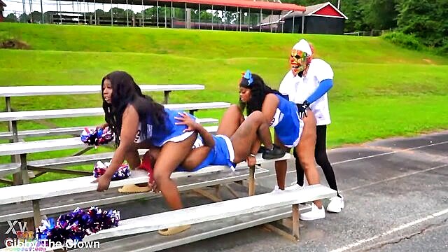 star quarterbacks public three way with cheerleaders and clown   www xxx videos : Gibby The Clown