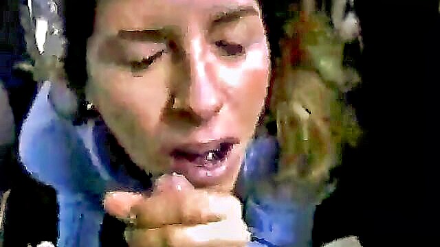 experience a messy outdoor blowjob with a stunning milf in hd : Milf