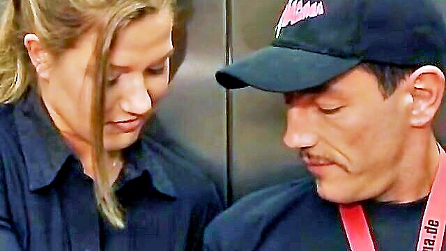 wild german milfs indulge in taboo elevator sex on wwwxvideoscom : Milf