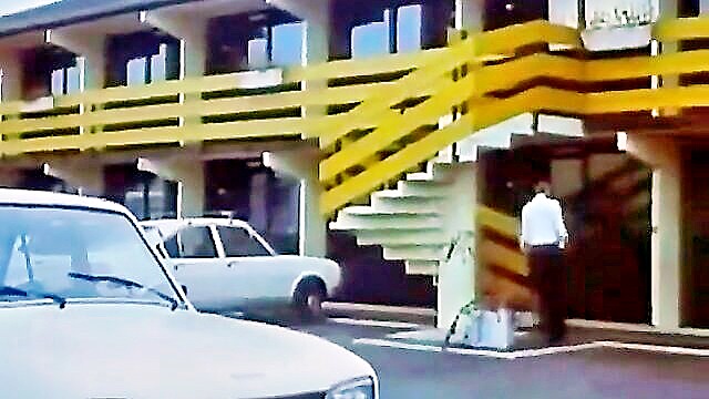 vintage erotic video of two ladies seducing a driver in a hotel : Ts