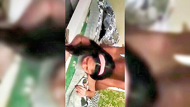 asian beauties take doggy style ride on a bed : Doggy