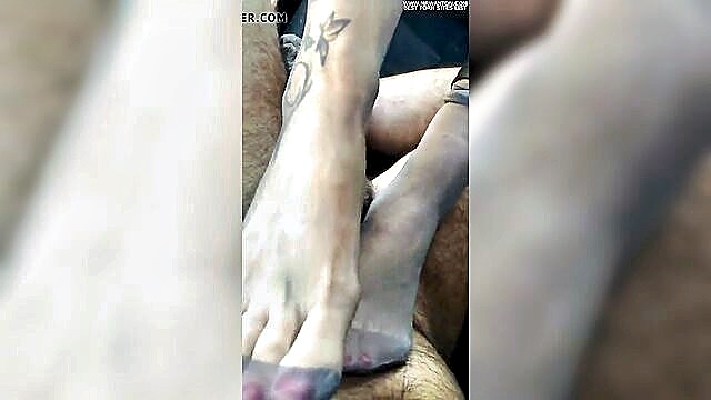 porn movie, hd porn, 60 fps - morning glory footjob with italian charm and 60 fps quality