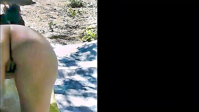 French wife exhibits and satisfies in public, featuring pussy licking, blowjob, and doggy style.