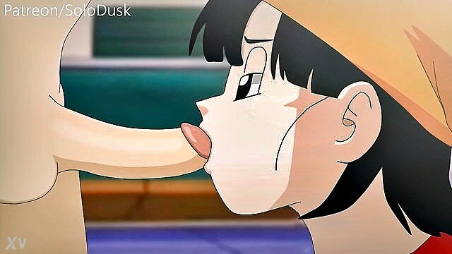 blowjob, cum, doggystyle - cum filled cartoon action with solodusk and dragon ball gt porn tube video