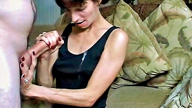 sensational handjob leads to explosive climax in xxx movie : Cums