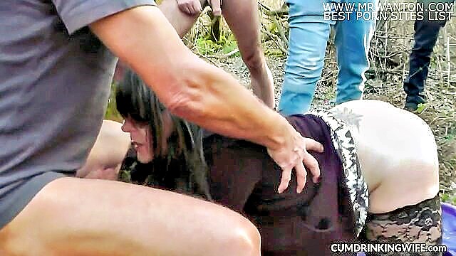 marion gets gangbanged by strangers in the woods on xxxcom hd : Cumdrinkingwife
