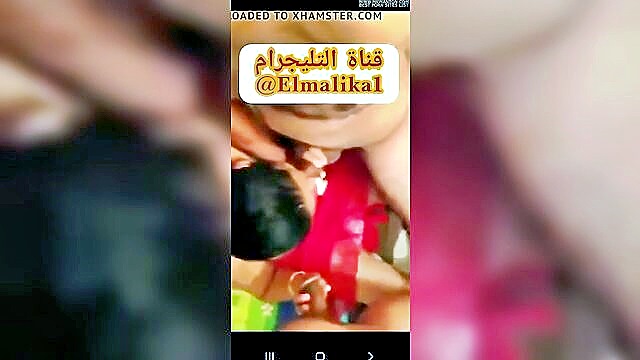 egyptian wife enjoys a threesome with two horny guys in hot hindi video : Ara