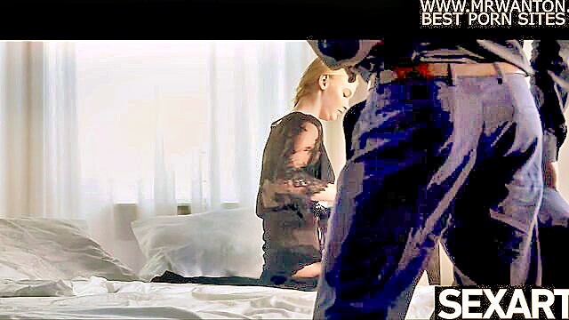 Hot blonde couple indulges in sensual sixty-nine, exploring each other\'s bodies with passion and desire.