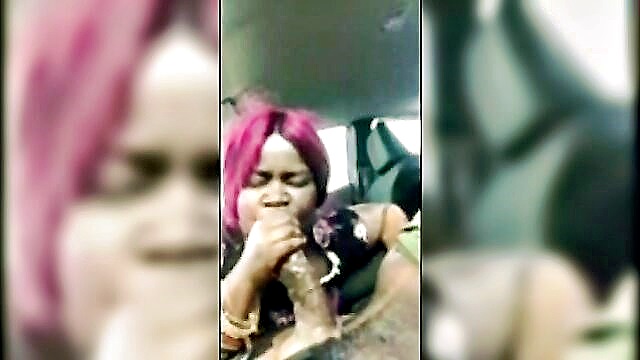 ebony, blowjob, swallow - gulp cookie and clean that doxy up   ebony beauty swallows cum