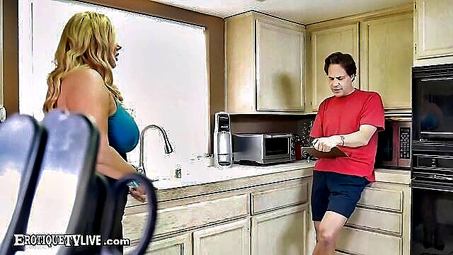 Eric John, Karen Fisher - curvy milf karen fisher and builder eric johns steamy discount deal ErotiqueTVLive