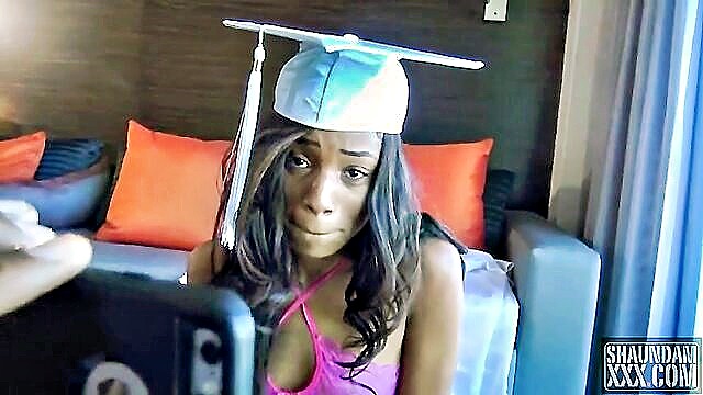 teacher, skinny, ebony - college students wild graduation night with sexy teacher